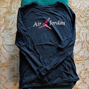 Black XL Air Jordan long sleeve t-shirt classic jump